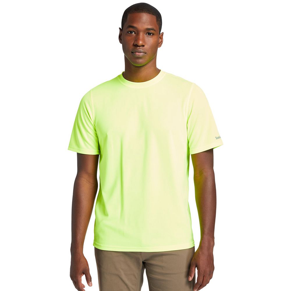Camisetas Timberland Hombre Pro® Wicking Good Short Sleeve Verde - Chile XDL-160439
